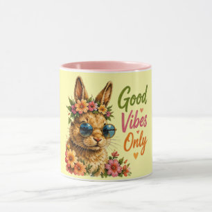 Mug Bonnes Vibrations Uniquement Été ☀️ Tendance Posit