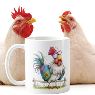 Mug Bons amis bons rires toute une vie de poulet drôle
