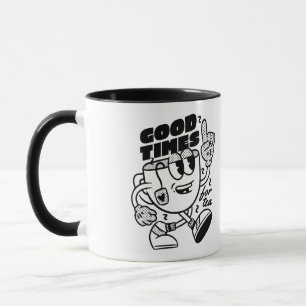 Mug Bons moments pour le thé   Thé Rétro Minimaliste