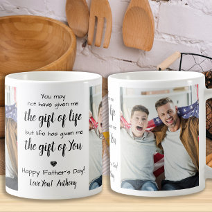 Mug BONUS DAD Custom 2 Photo Step Papa Fête des pères