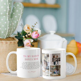 Mug "Bonus Mom" Belle-mère   Trois Collage Photo
