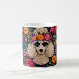 Mug Boo22 Artiste Caniche Boho Floral – Caniche Coloré