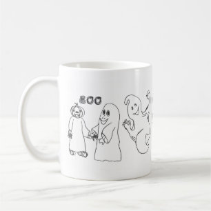 Mug BOO 3 astuce fantôme mignon ou traiteurs