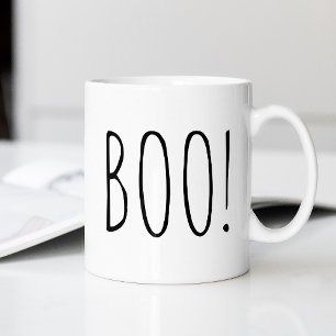 Mug Boo ! Coupe Latte / Fans d'Halloween Fantômes Éffr