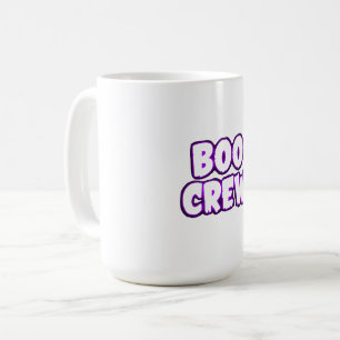 Mug Boo Crew Neon Purple Contour Halloween Party T-Shi