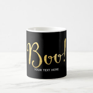 Mug BOO ! Faux Gold Look Halloween Festive