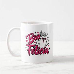 Mug "Boo, Felicia" Fantôme d'Halloween Sassy
