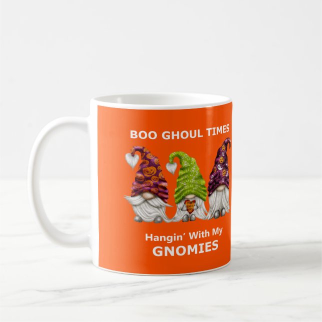 Mug Boo Ghoul Times Hanging with My Gnomies Halloween (Gauche)