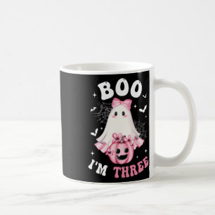 Mug Boo Je suis trois 3ème anniversaire fille rose Bow