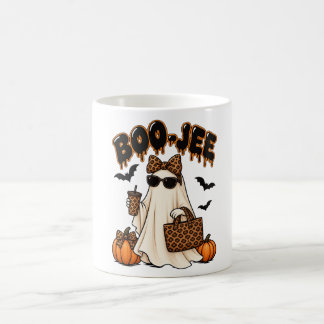 Mug BOO JEE Drôle d'Halloween Fantôme Ambiance Effraya
