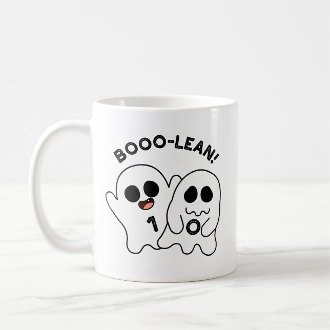 Mug Boo-lean Funny Computer Ghost Boolean Pun (Gauche)