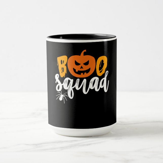 Mug Boo Squad - Drôle Citrouille Spider Halloween (Centre)