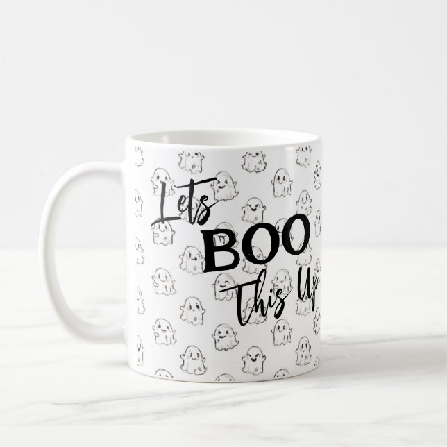 Mug Boo That Up mignon Motif de fantôme volant (Gauche)