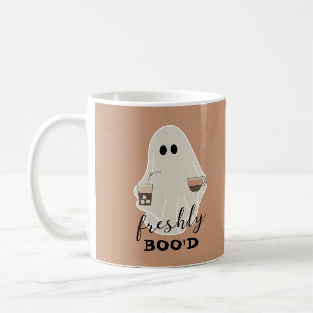Mug Boo'd | Halloween Cute Ghost Lots Brown (Gauche)