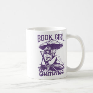 Mug Book Girl Summer Funny Books Girl Lover Vacances _