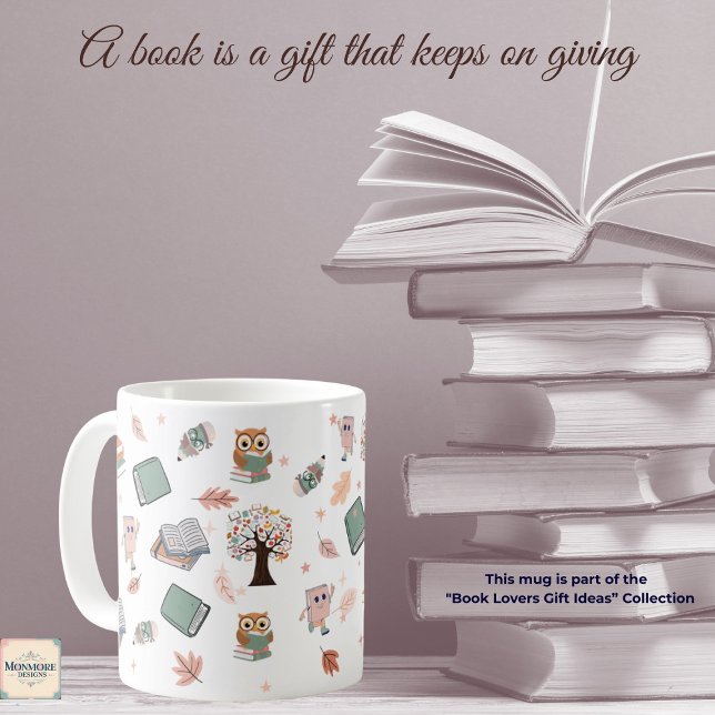 Mug Book Lover Design 11oz (Créateur téléchargé)