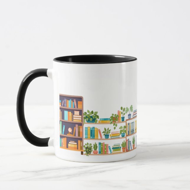 Mug Books and Shelves - for a Principal (Gauche)