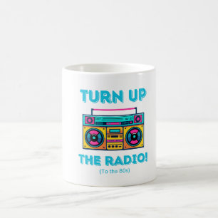 mug boombox inspiré des années 80 nostalgiques
