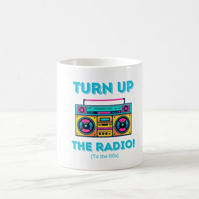 mug boombox inspiré des années 80 nostalgiques (Centre)
