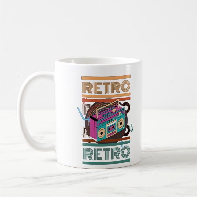 Mug Boombox rétro des années 80 (Gauche)