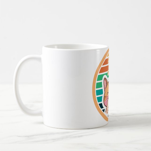 Mug Boop Le Museau Mème De Chat Coucher De Soleil Rétr (Gauche)