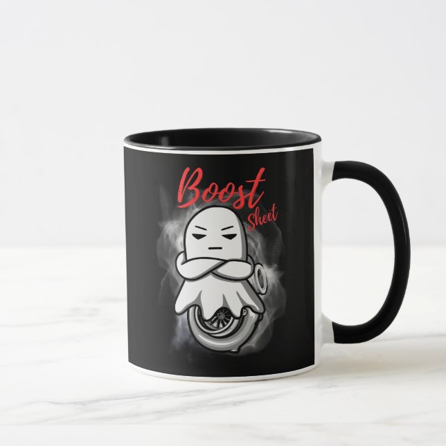 Mug Boost Sheet Drôle de course de fantôme Halloween T (Droite)