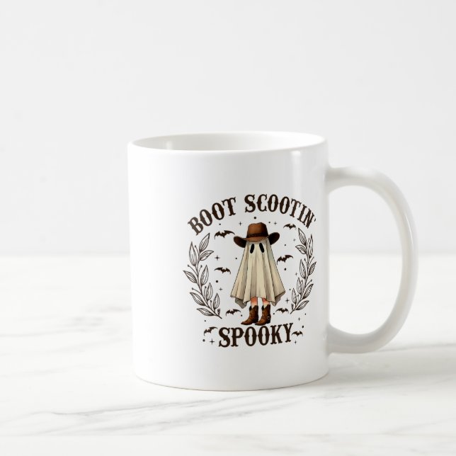 Mug Boot Scootin Éffrayant Ouest Halloween Cute Ghost  (Droite)
