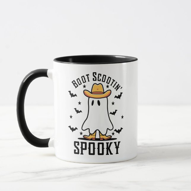 Mug Boot Scootin Spooky, Cute Spooky, Halloween Gift,  (Gauche)