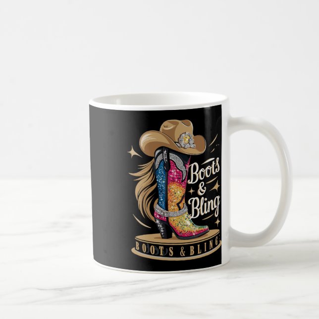 Mug Boots &amp ; Bling Son Une Femme Rodéo Wester (Droite)