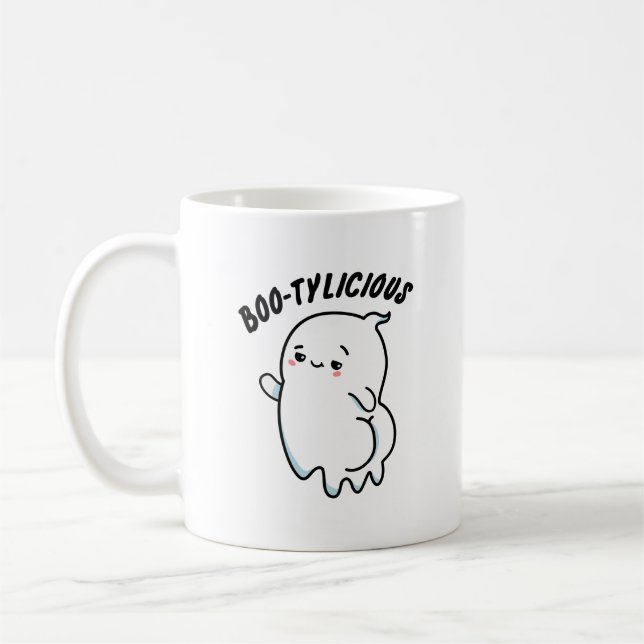 Mug Bootylicious Funny Ghost Pun (Gauche)