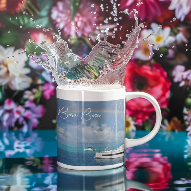 Mug Bora Bora Île Tropicale Paradisiaque Yacht Café M (Créateur téléchargé)