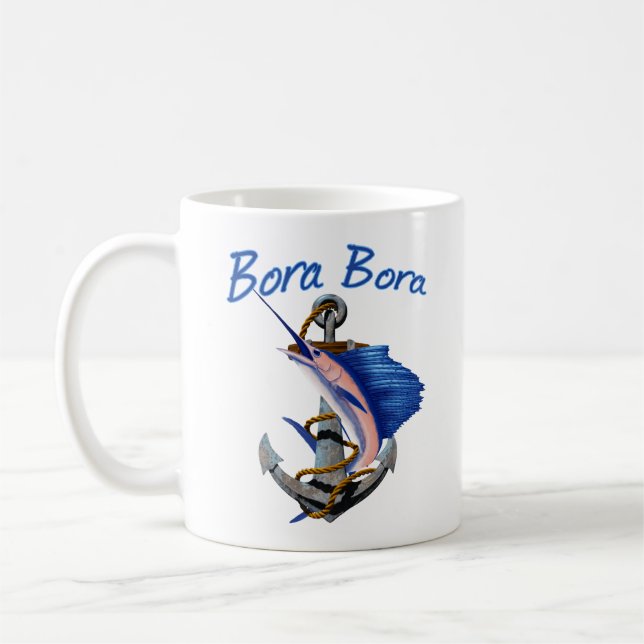 Mug Bora Bora Pêche en mer profonde (Gauche)