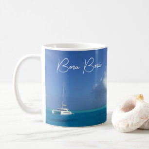 Mug Bora Bora Tropical Island Paradise Yacht