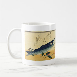 Mug Bora (Mullet gris) Hiroshige's Japanese Fish Print