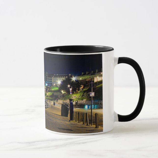 Mug Bord de mer de houe par nuit, Plymouth (Droite)