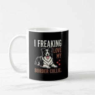 Mug Border Collie drôle d'amour de chien