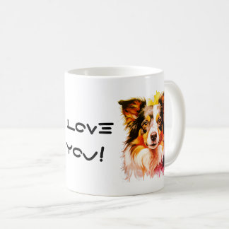 Mug Border Collie Family Dog Personalize Text