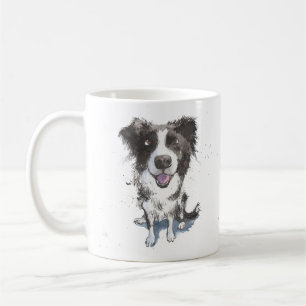 Mug 'Border Collie Mom' Chien noir et blanc Cheepdog