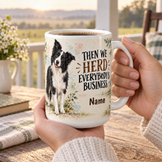 Mug Border Collie personnalisé