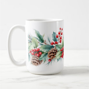 Mug Bordure aquarelle rustique