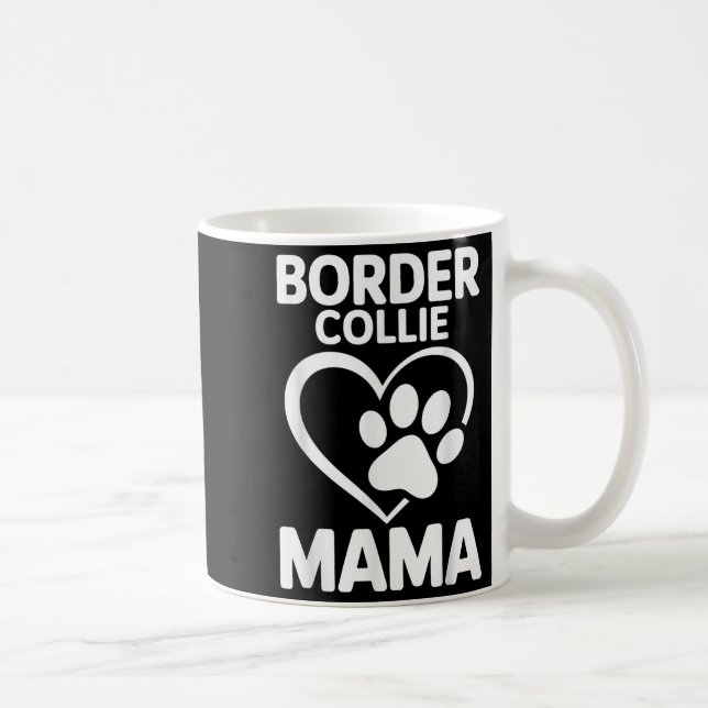 Mug Bordure Collie Design Pour Femmes Filles Maman Bor (Droite)
