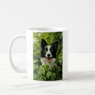 Mug Bordure Collie en vert