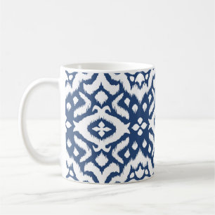 Mug Bordure dentelle. Ikat motif sans soudure. Cravate