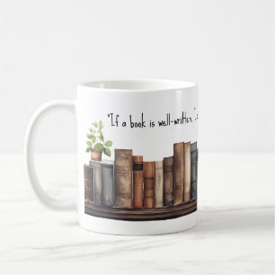Mug Bordure du livre avec Jane Austen Citation