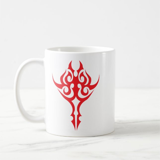 Mug Bordure florale ornementale classique Élégant desi (Gauche)