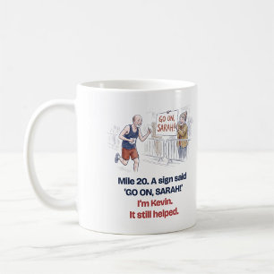 Mug Borne 20 Allez Sarah Je suis Kevin Drôle Coureur