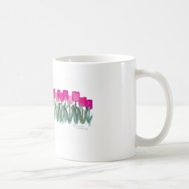 Mug Bosquet de tulipes roses (Droite)