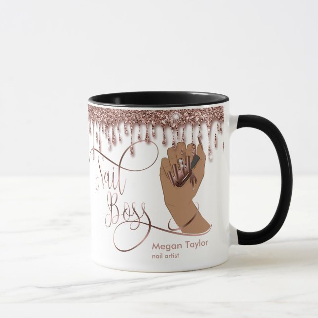 Mug Boss à ongles, cadeau pour manucure de technicien  (Droite)
