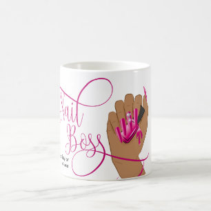 Mug Boss à ongles, technicien à ongles, clous longs, m
