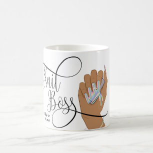 Mug Boss à ongles, technicien à ongles, clous longs, m